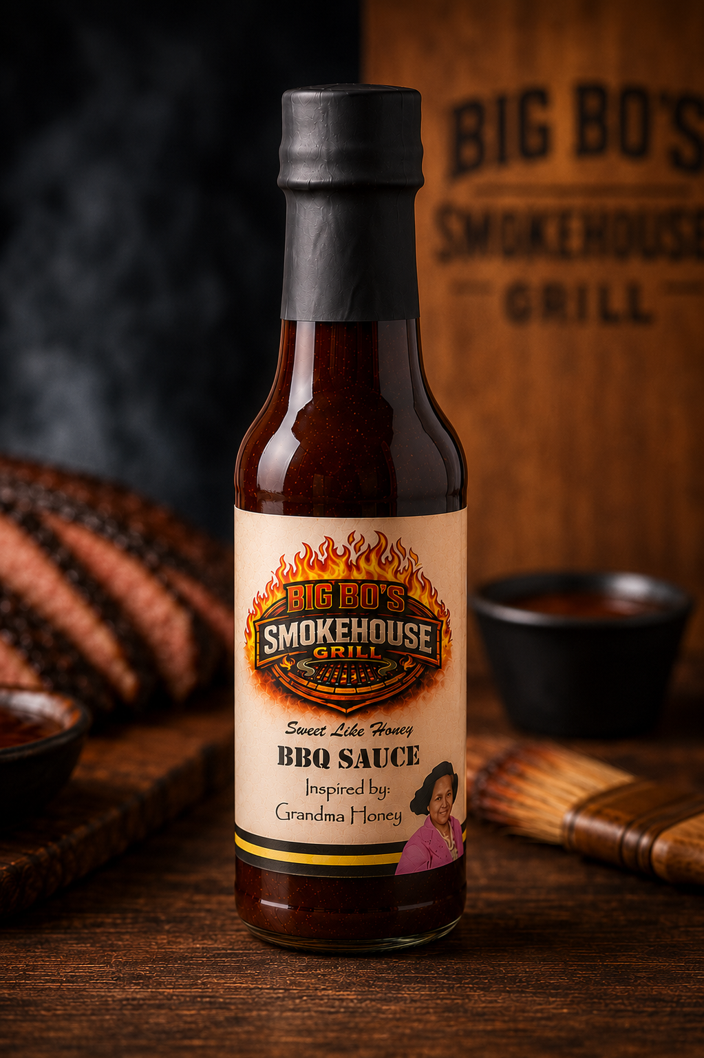 Big Bo's Pit-Simmered BBQ Sauce (5 oz)